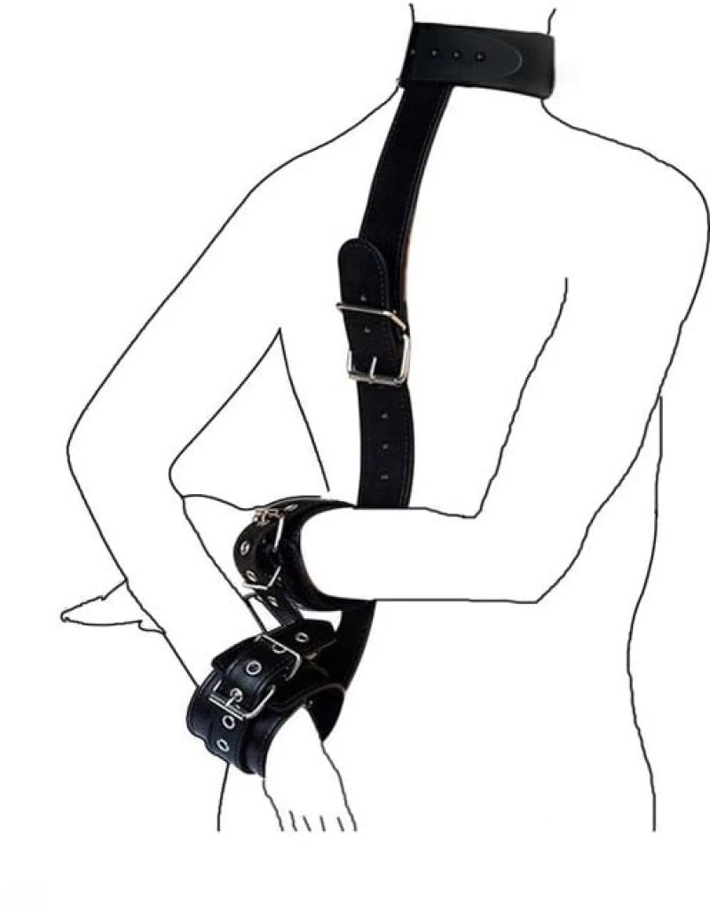 Restraint Set with Handcuffs - Black