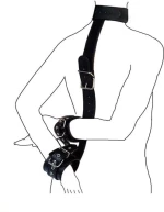 Restraint Set with Handcuffs - Black