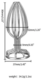 Metal Medium Anal Plug