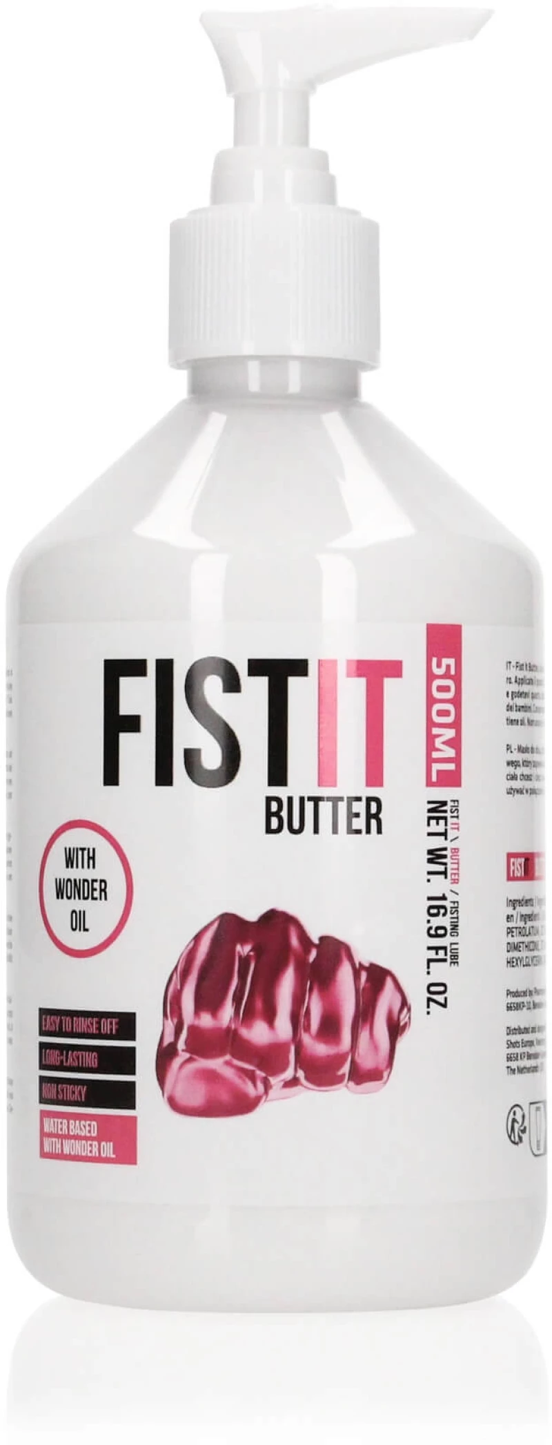 Fist It - Waterbased Sliding Butter 500 ml - Pump