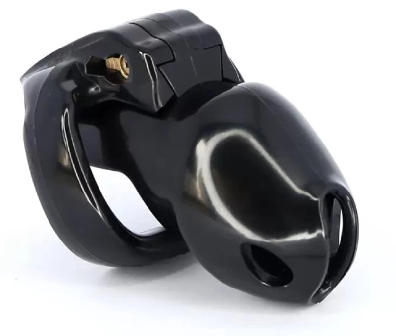 Prison Male Chastity Cage, Black