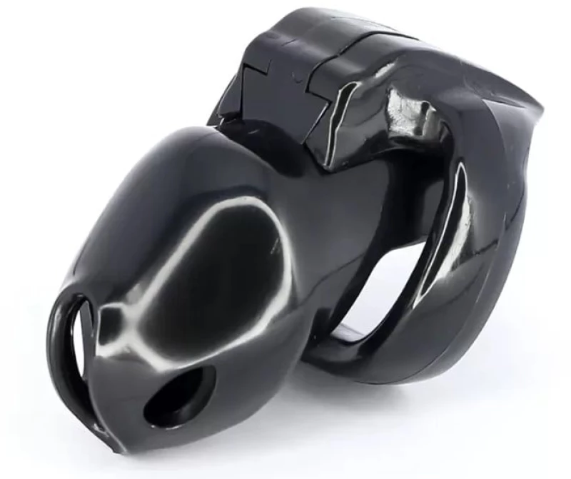 Prison Male Chastity Cage, Black