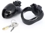 Prison Male Chastity Cage, Black