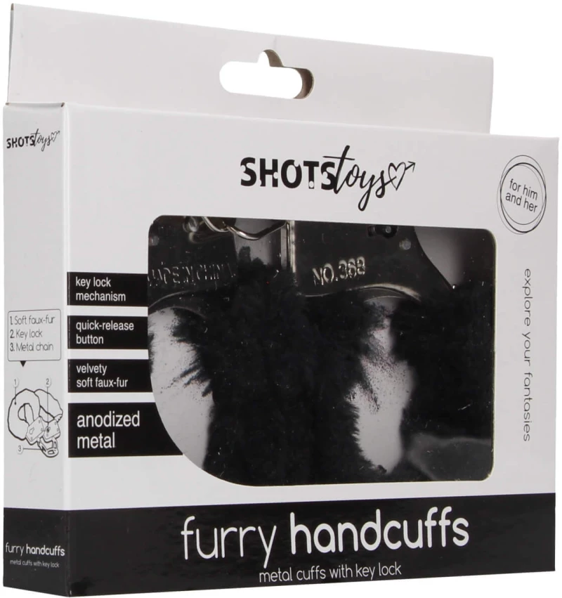 Furry Handcuffs - Black