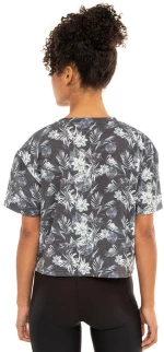 BE:NATION S/S PRINTED CROP TOP 05112307-01 BENATION Μαύρο