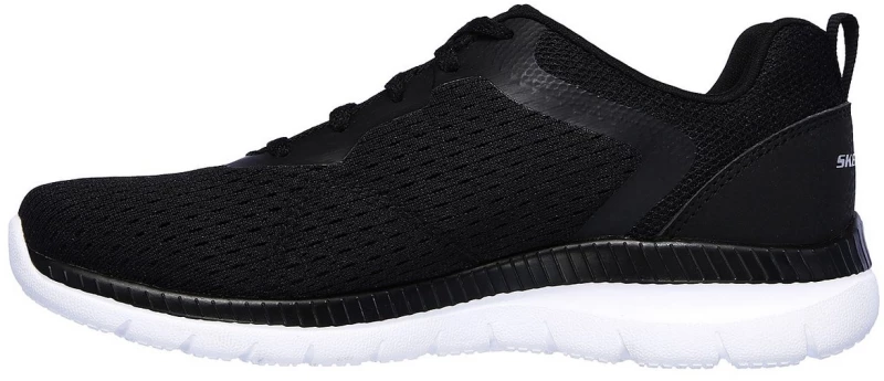 Skechers Engineered Mesh Lace-Up W/ Memory Foam 12607 12607-BKW SKECHERS Μαύρο