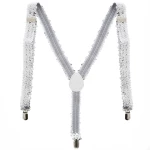 Silver 2.5cm Sequin Braces
