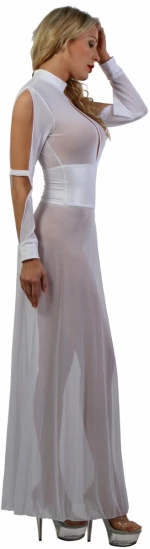Lingerie long robe- White