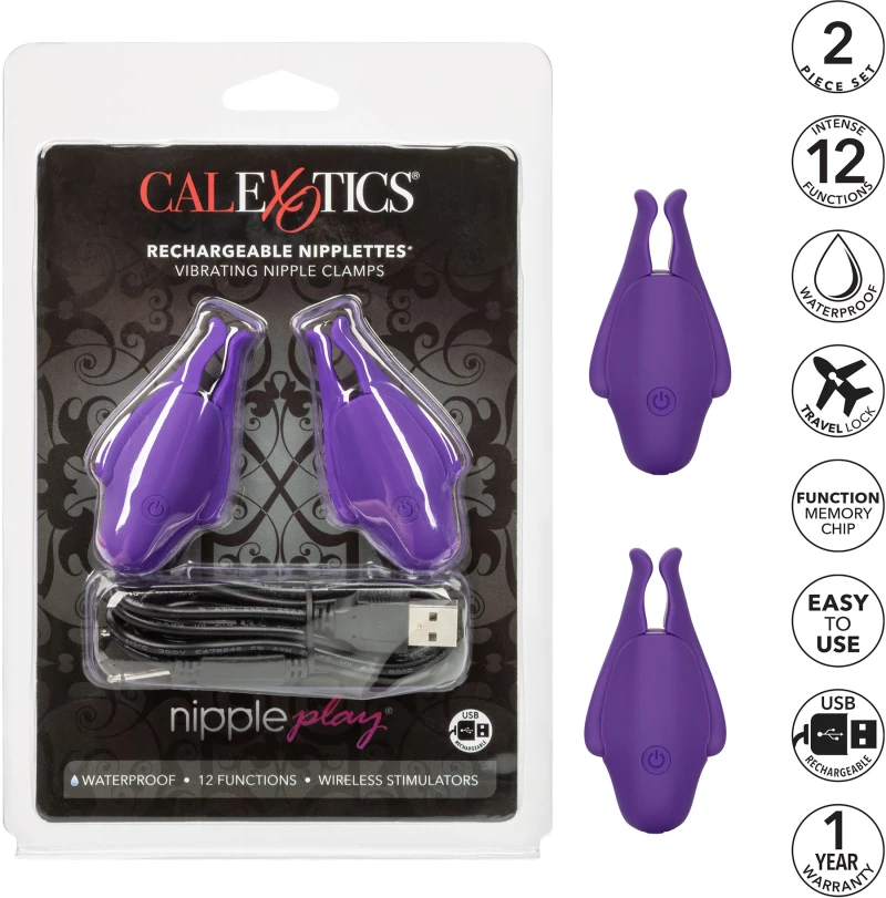 Rechargeable Nipplettes Purple