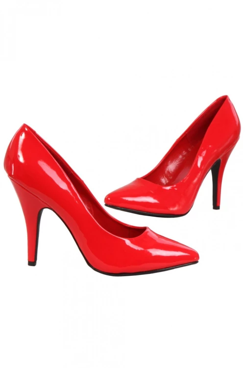 Red Vinyl Heels