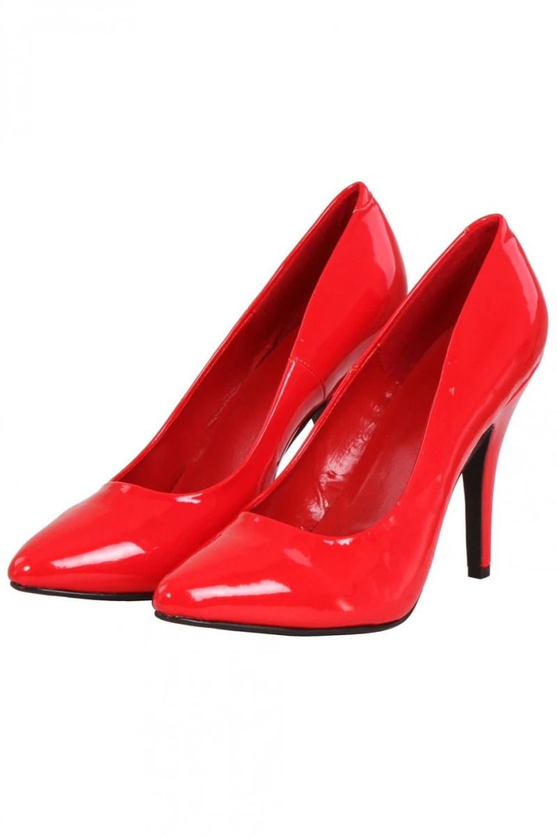 Red Vinyl Heels