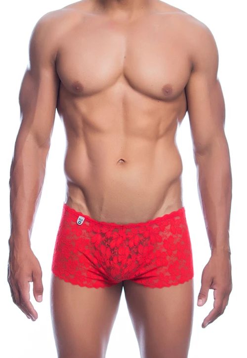 Μποξεράκι Rose Lace (Κόκκινο)
