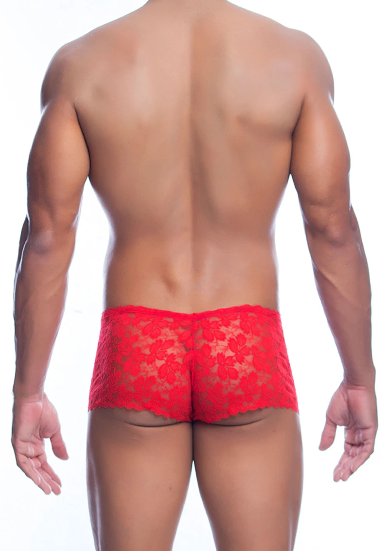 Μποξεράκι Rose Lace (Κόκκινο)
