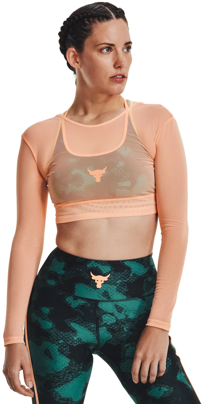 UA Pjt Rock Sheer LS 1377456-906 UNDER ARMOUR Πορτοκαλί