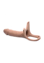 SM Hollow Silicone Dildo Strap-On - Flesh - Size Matters