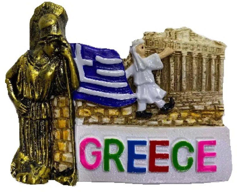 Tουριστικό μαγνητάκι Souvenir – Σετ 12pcs - Resin Magnet - 678038