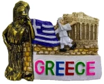 Tουριστικό μαγνητάκι Souvenir – Σετ 12pcs - Resin Magnet - 678038
