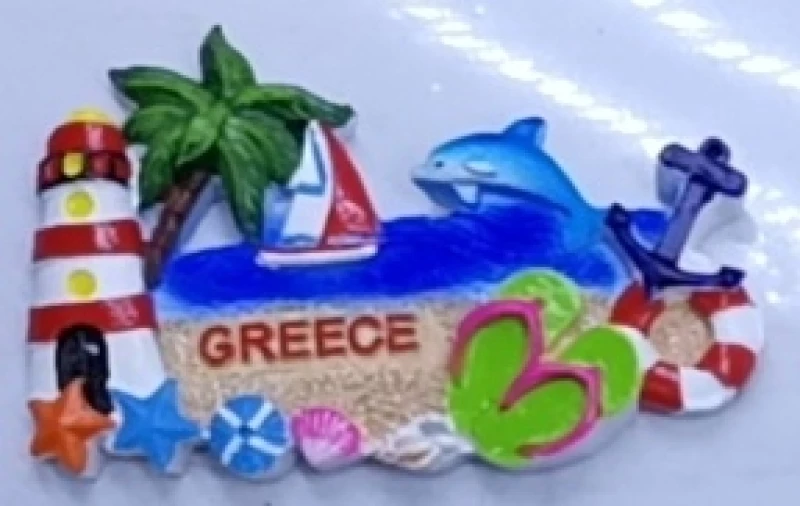 Tουριστικό μαγνητάκι Souvenir – Σετ 12pcs - Resin Magnet - 678053
