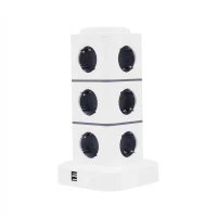 Κάθετο πολύπριζο 12 θέσεων - Σούκο - 2USB - RC-G12P - 012135