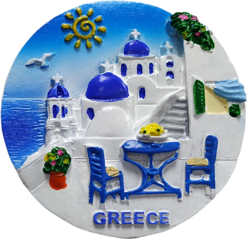 Tουριστικό μαγνητάκι Souvenir – Σετ 12pcs - Resin Magnet - 678236