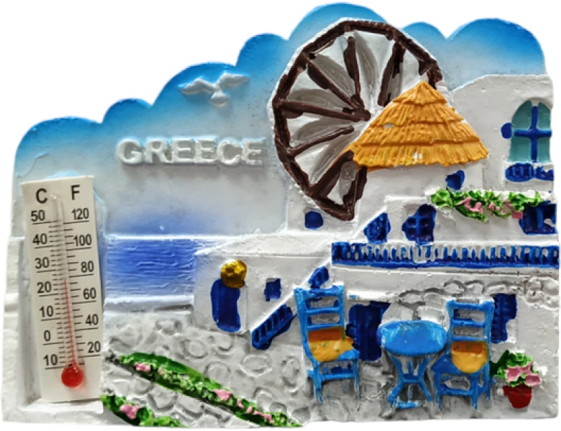 Tουριστικό μαγνητάκι Souvenir – Σετ 12pcs - Resin Magnet - 678254