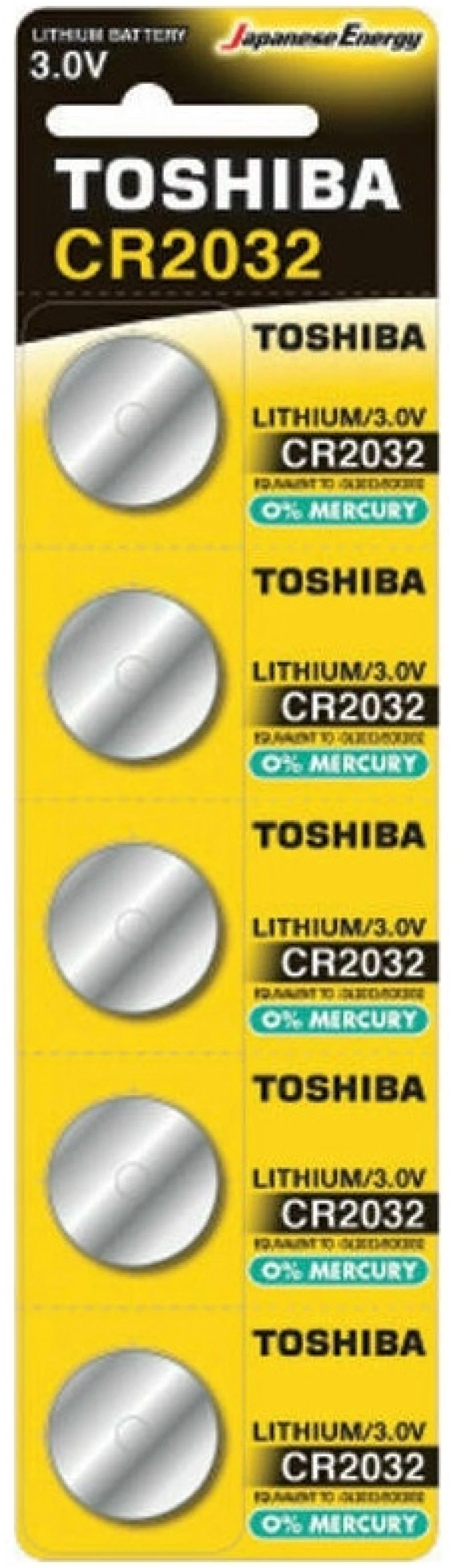 Toshiba - Μπαταρίες Λιθίου Ρολογιών CR2032 3V 5τμχ 57300