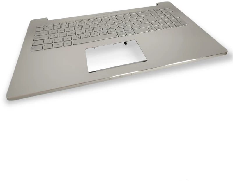 Πληκτρολόγιο Laptop Keyboard for Asus Notebook N501VW GR Palmrest Silver OEM(Κωδ.40805GRSILVERPALM)