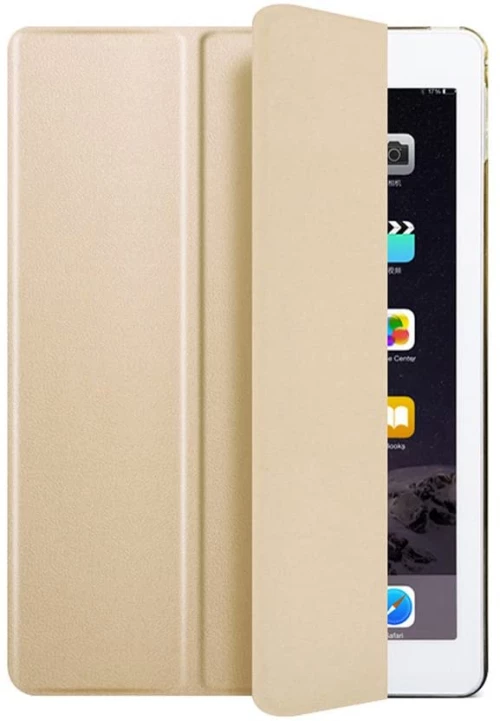 Lenovo M10 FHD REL TB-X605FC / TB-X605LC (10.1 inch)  - Slim Thin Leather Case Book cover με πίσω κάλυμμα σιλικόνης Διάφανο – Gold (oem)