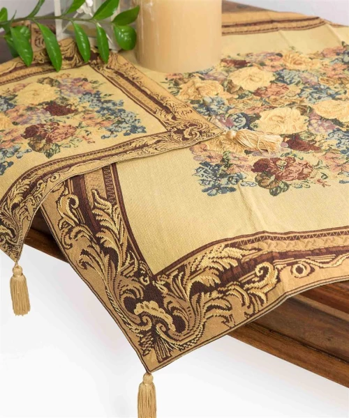 τραπεζομάντηλο (140cm X 180cm) 2061 χρυσό - -