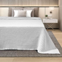 Κουβέρτα Adam Home Πικέ Waffle White βαμβακερή   White King 240 x 260