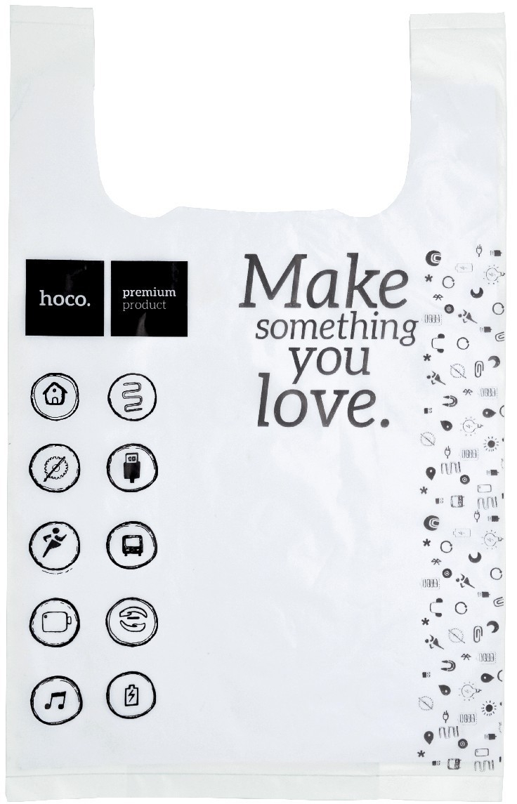 Νάιλον Τσάντα Hoco 30χ42χ13cm Λευκή