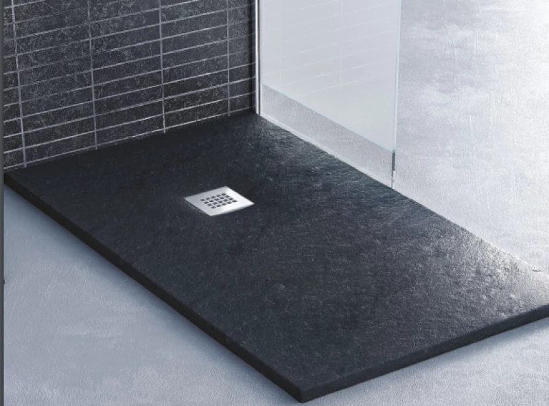 Sanitec A220 Ντουζιέρα Flat Ανάγλυφη (πέτρινη Υφή) 80x80x44cm