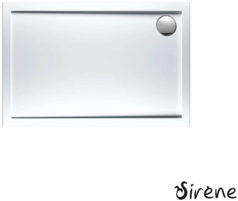 SIRENE EXTRA FLAT E12080-300 Ορθογώνια Ακρυλική Ντουζιέρα White 120x80cm