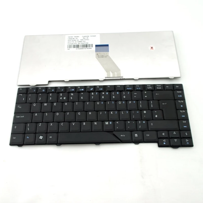 Πληκτρολόγιο Laptop Acer Aspire   5920G BLACK KEYBOARD(Κωδ.40201US)