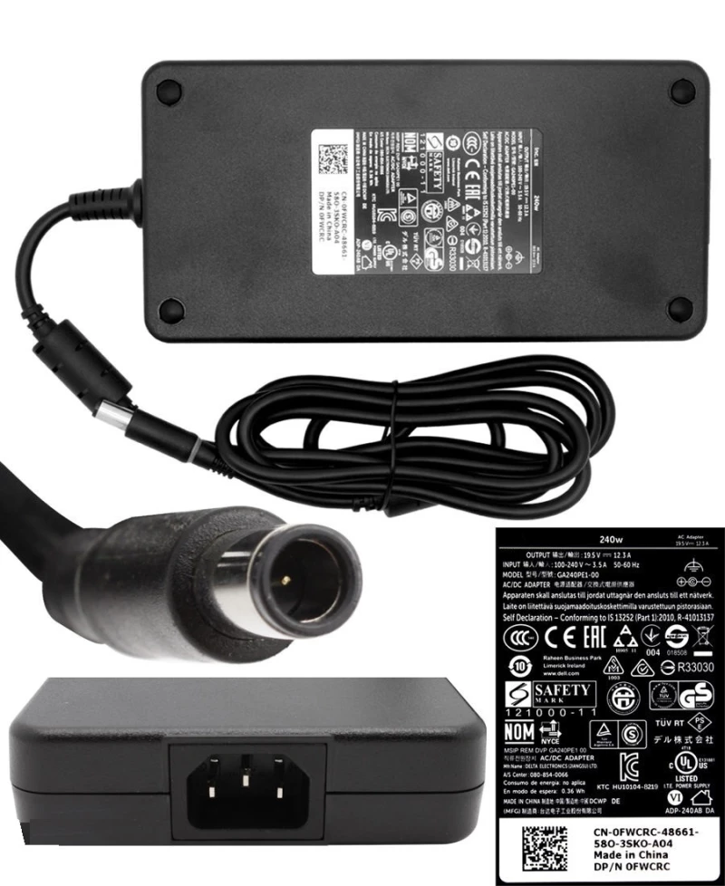 AC Adapter Dell Alienware M17 R5 17.3"  Laptop Notebook Charger - OEM Υψηλής ποιότητας ( κωδ.60048)