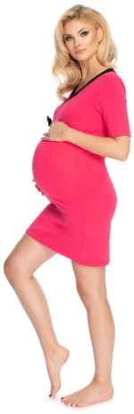 Νυχτικό εγκυμοσύνης βαμβακερό φούξια 1710 Peekaboo