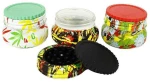 Grinder Τρίφτης Πλαστικός Leaf 56mm & Γυάλινο Δοχείο150ml