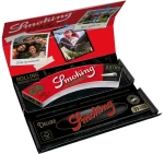 Smoking Χαρτάκια Deluxe Luxury Rolling Kit - Μαύρο King Size 33φ & Κωνικές Τζιβάνες