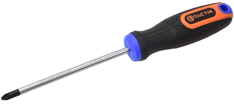Tactix 205057 Κατσαβίδι Σταυρού (Pozidrive) CR-V PZ 2x100 mm*