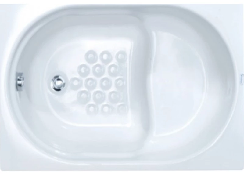 SANITEC 535 Gloria Μπανιέρα Ακρυλική με Κάθισμα 120x70cm