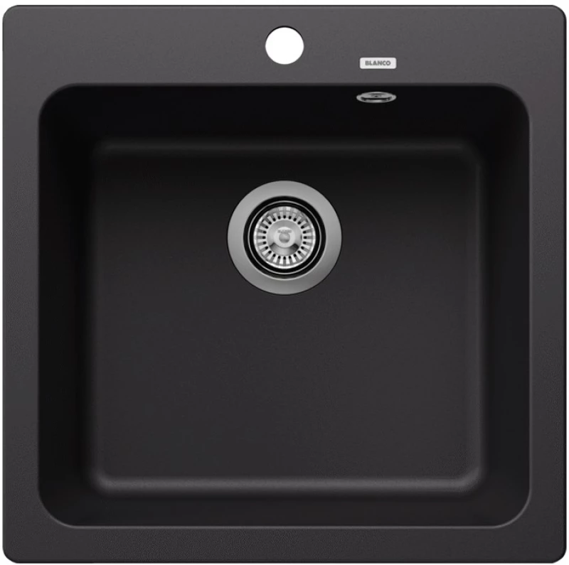 Blanco Naya 5 Black Silgranit® PuraDur® Γρανιτένιος Ένθετος Νεροχύτης 51,5x51cm