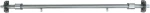 Metalor 047 Inox Ματ Αμπάρα Σταθερής Τοποθέτησης 90-105 cm