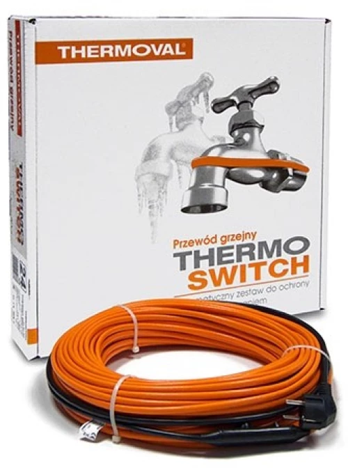 THERMOVAL Θερμικό καλώδιο προστασία παγετού σωλήνων και βρυσών 2m