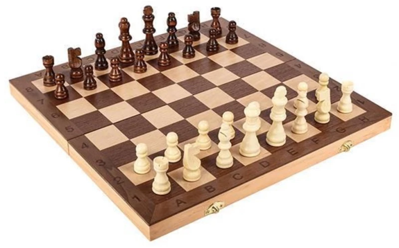 368753 Τάβλι-σκάκι τύπου ξύλινο 50x50εκ.