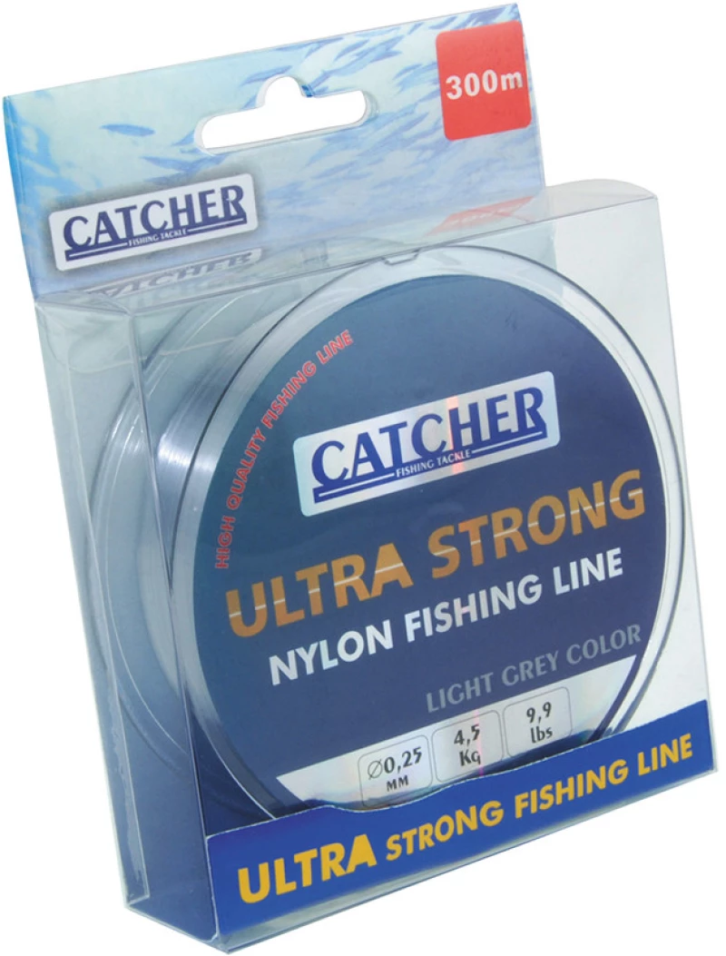 Πετονιά Γκρί Catcher Κωδ. 71257 300m/0.40mm/11Kg