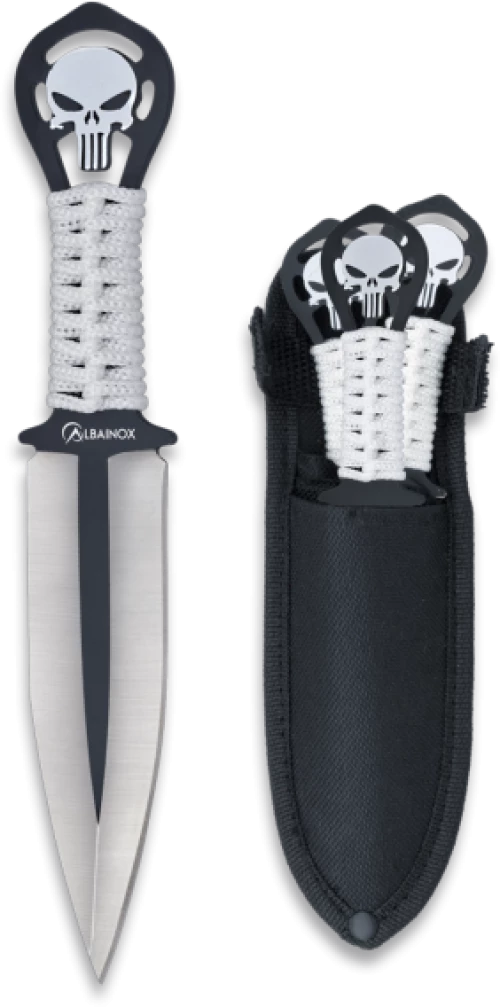Σετ Μαχαίριων Σκοποβολής 3τμχ Skull Throwers Albainox Κωδ. 32453