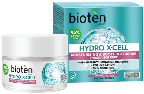 Bioten Hydro X-Cell Moisturising & Smoothing For Sensitive Skin Day Cream 50ml