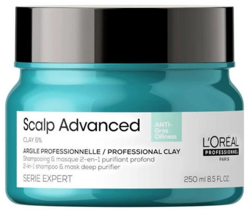 L’Oreal Professionnel Serie Expert Scalp Anti-Oily 2-In-1 Deep Purifier Clay Mask 250ml