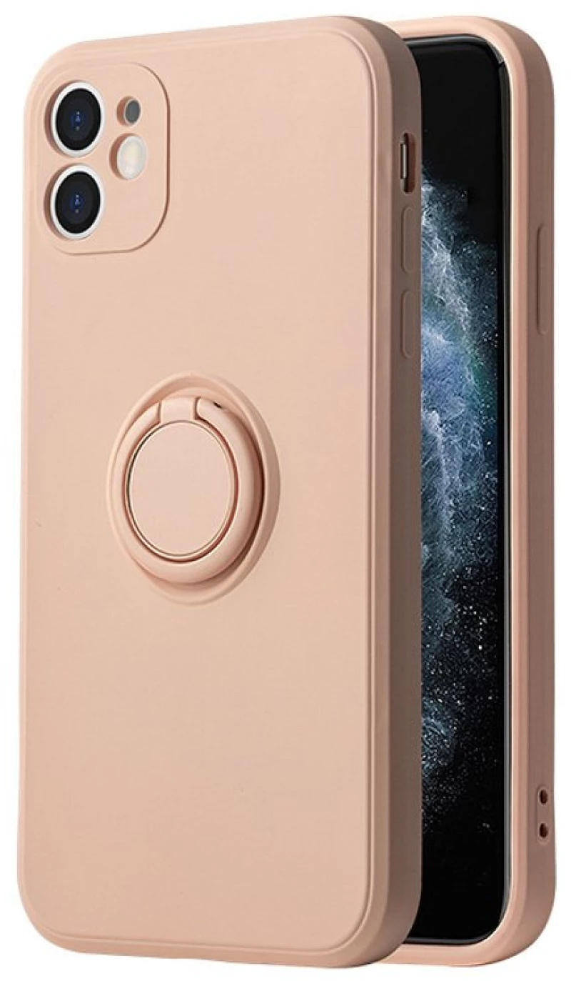 Vennus Silicone Ring for Xiaomi Redmi Note 10/Note 10S Light pink