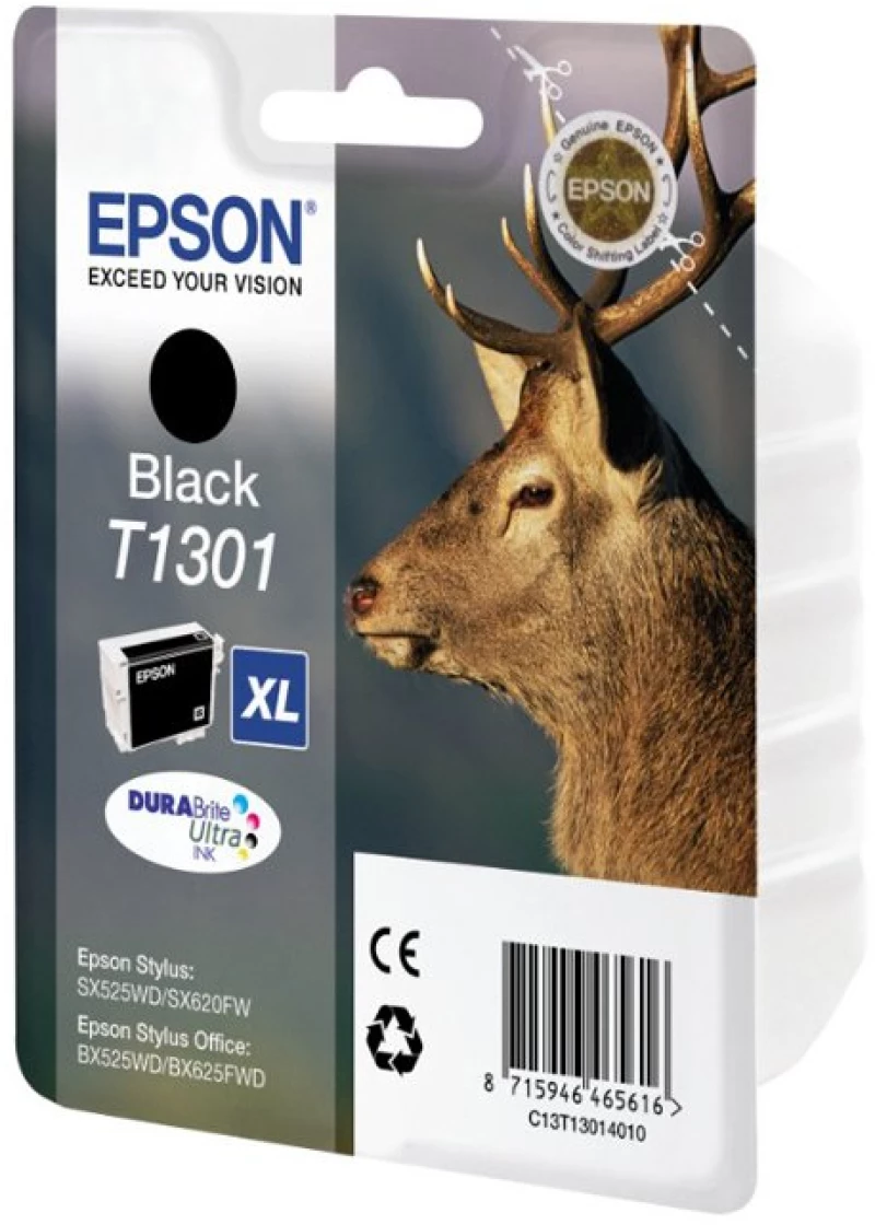 Epson Μελάνι Inkjet T1301 XL Black (C13T13014012) (EPST130140)
